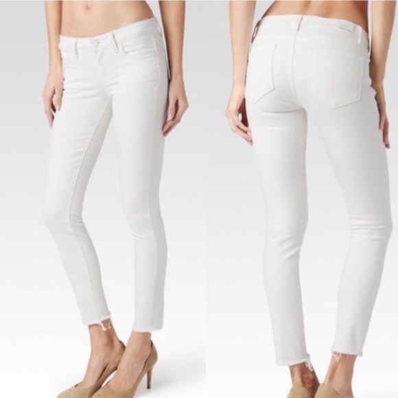 Pure White Paige Verdugo Crop Jeans - Picture 1 of 7